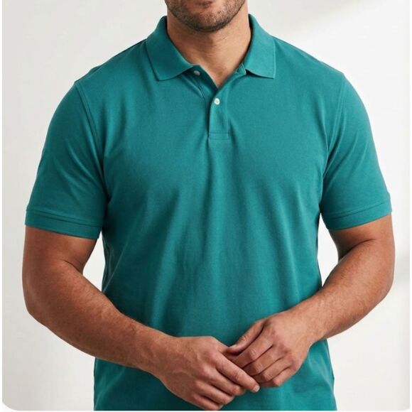 Goodfellow & Co Other - Goodfellow & Co Loring Teal Blue Polo Shirt Short Sleeves Men's Size XL